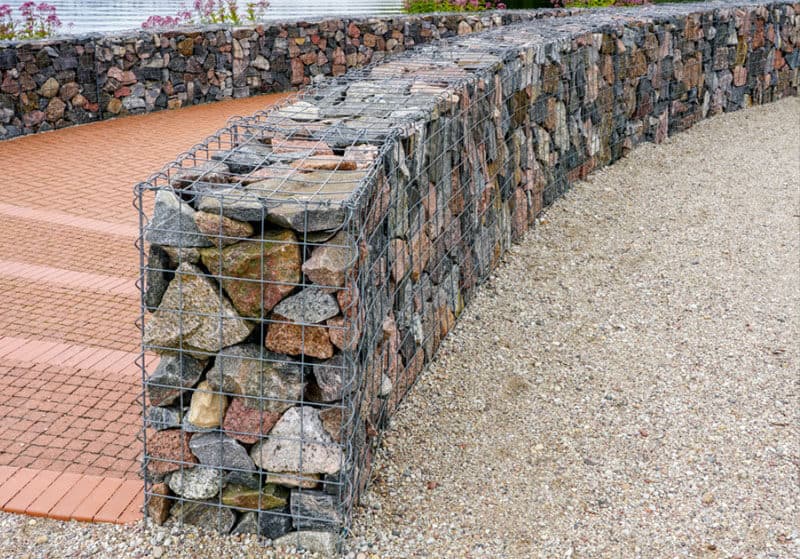 Murets en gabion